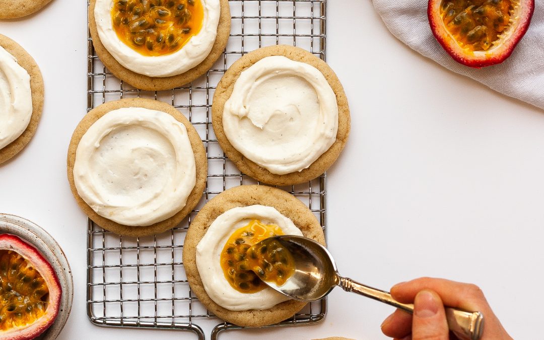 Passionfruit Cheesecake Cookies